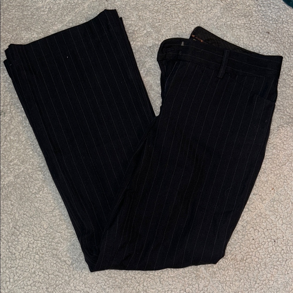 Express Stylish Black Pinstripe Pants